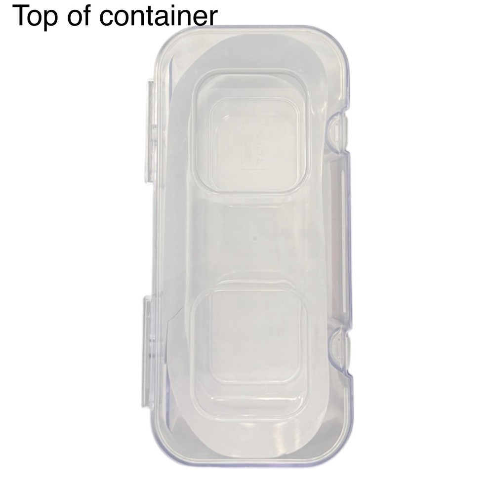 Deflecto Caddy Stackable Organizer Compartment, Medium, Clear (29201CR) NWT!!