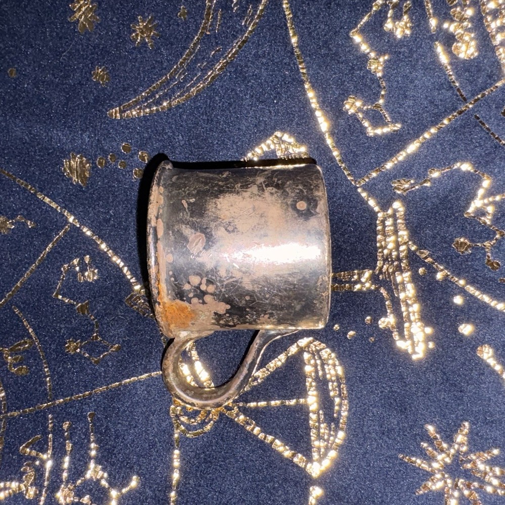 Chilis silver plated small cup 1.5 oz