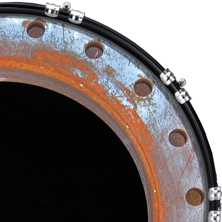 20" Custom Bass Kick Drum Front Head Graphical Graphic Ships Hatch