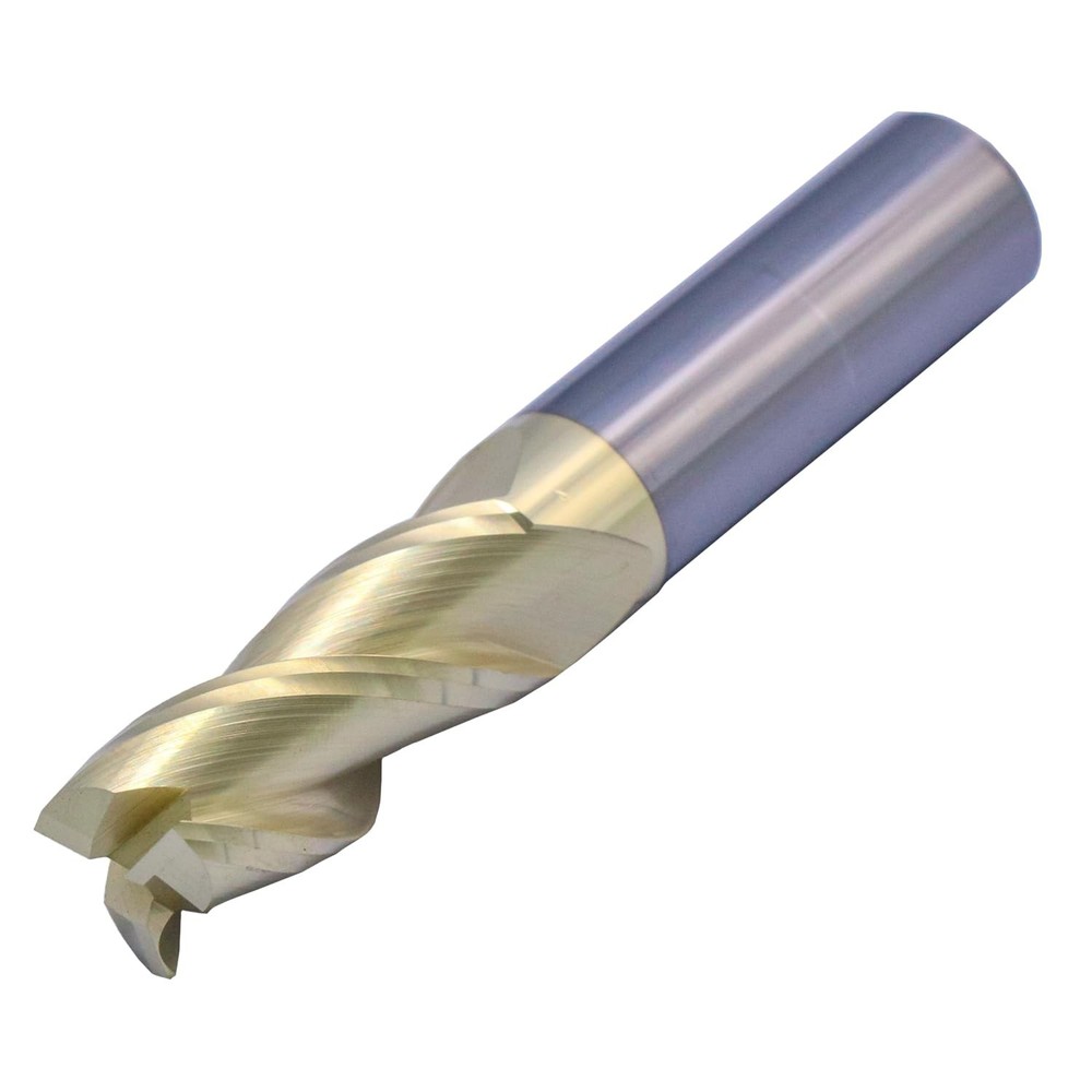High Performance 1/2" Solid Carbide Square End Mill for Aluminum - ZrN Coated...
