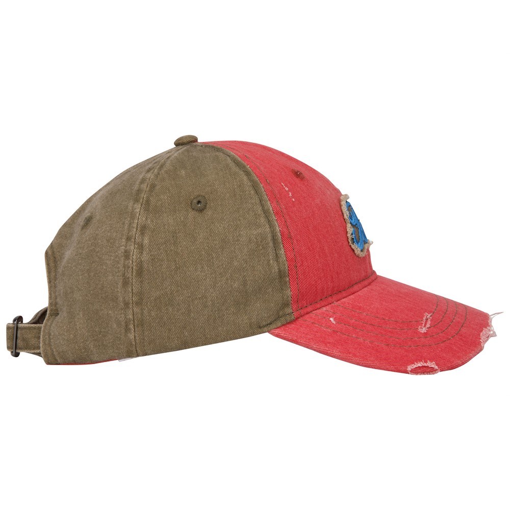 Ford Logo Distressed Cotton Twill Hat Red
