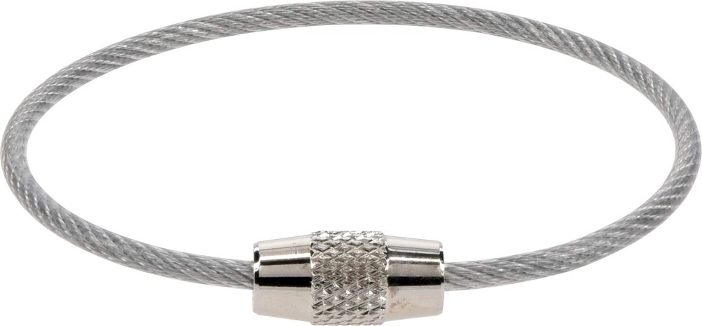 Cable Ring 6" with Lock, Steel, 1 Pack