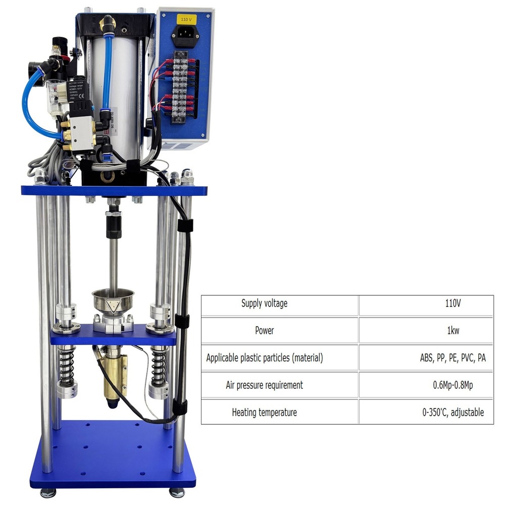 110V 1KW Desktop Vertical Pneumatic Plastic Injection Molding Machine