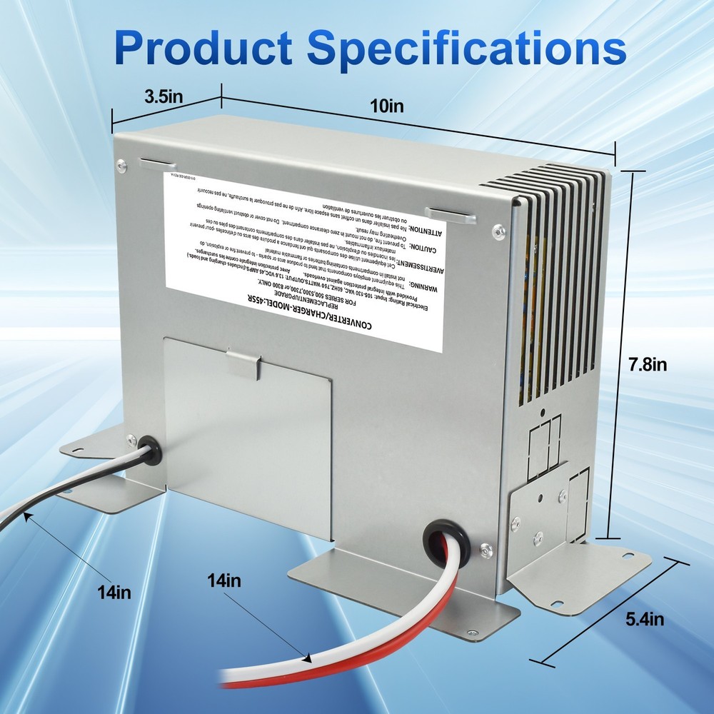 45RU 45amp RV Power Converter for Paralax and for Magnetek 7345 Power Centers
