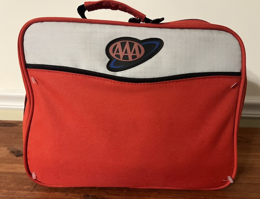 First Aid AAA Excursion Road Kit  W/ Jumper Cables, Flashlight, First Aid, Etc.