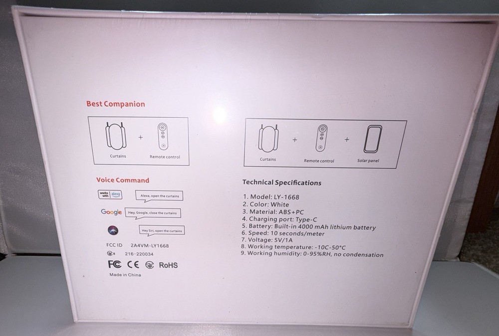 Smart Curtain Robot Automatic Curtain Opener System