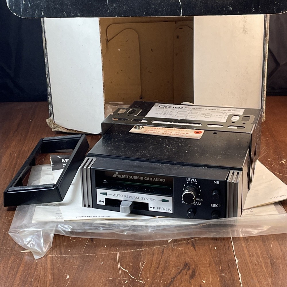 Mitsubishi Car Audio CX-21EM Dimmer Control Auto Reverse Stereo Cassette Deck