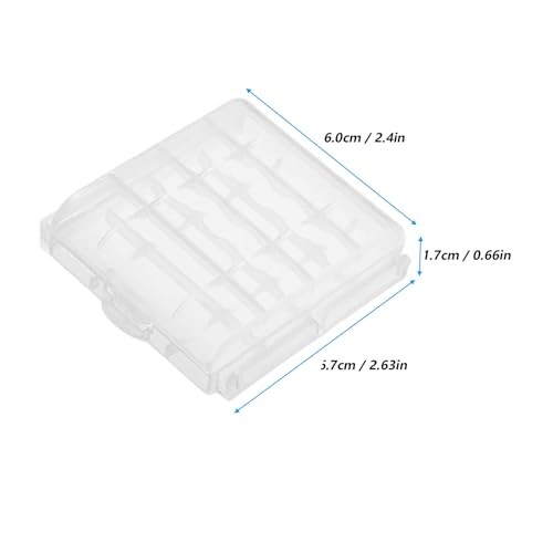 6pcs AAA Battery Storage Case Holder Box AA Battery Storage Case