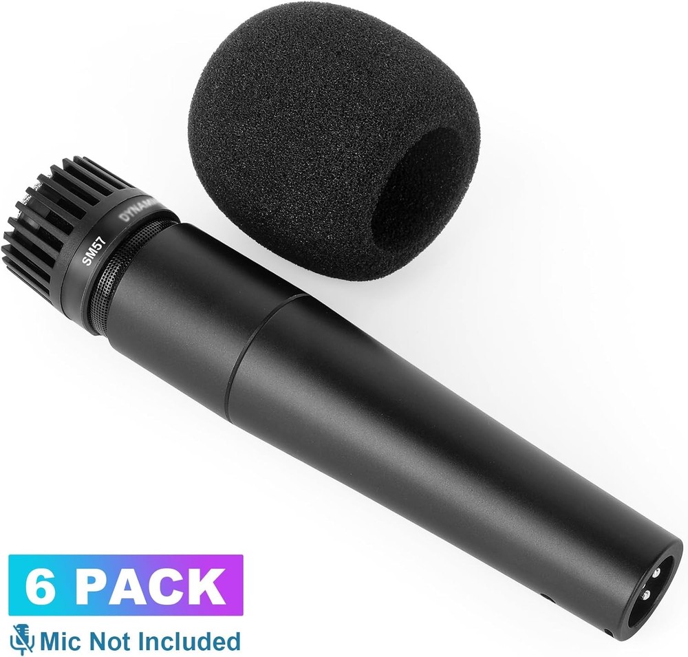 Windscreen for SM57, 6Pack Microphone Pop Filter SM57