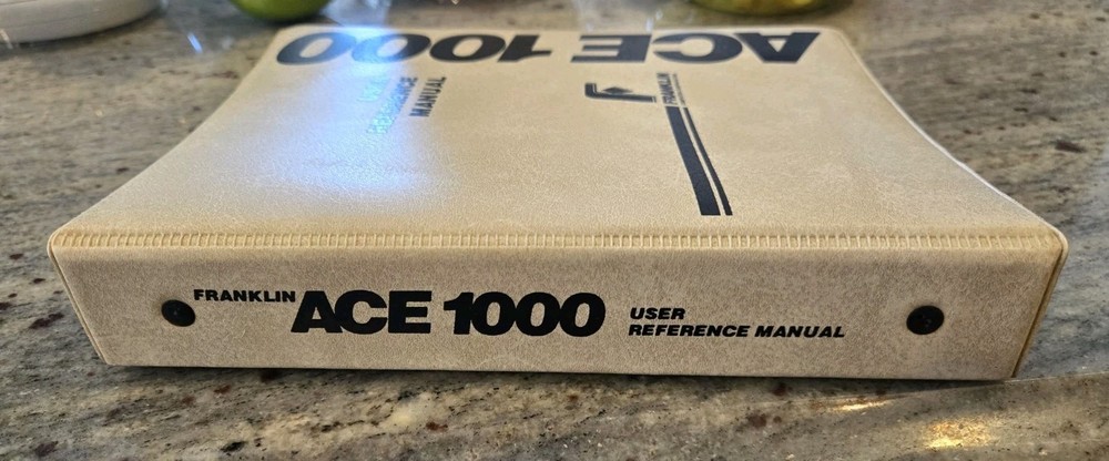 Franklin Ace 1000 User Reference Manual with Diagnostic Schematics VERY NICE
