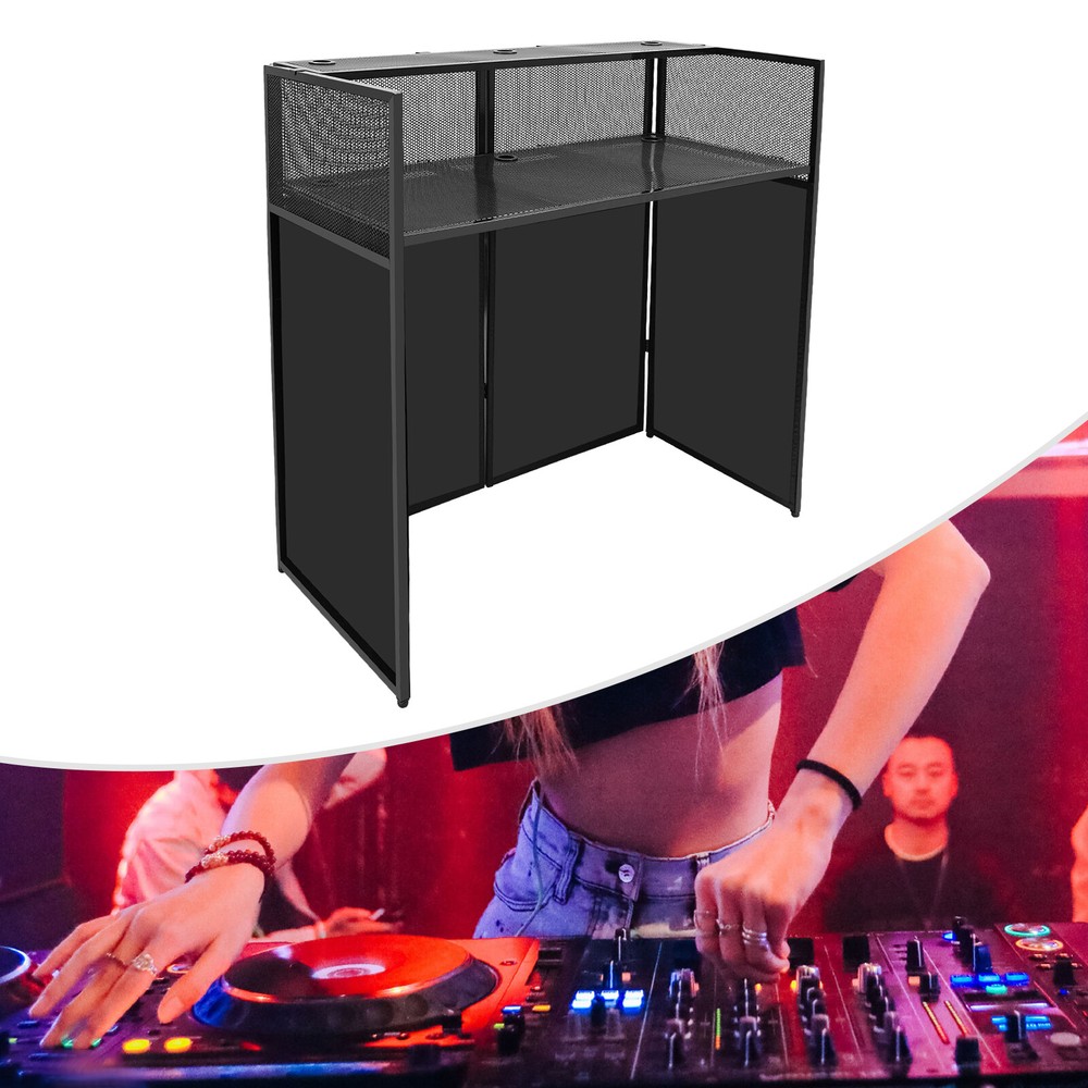DJ Rolling Display Stand DJ Event Booth Facade DJ Facade Booth Table Portable