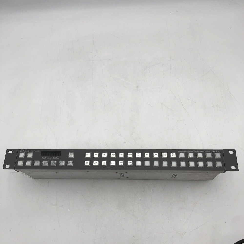 USED Grass Valley - Encore BPS Control Panel POWERS ON AS IS PARTS READ H