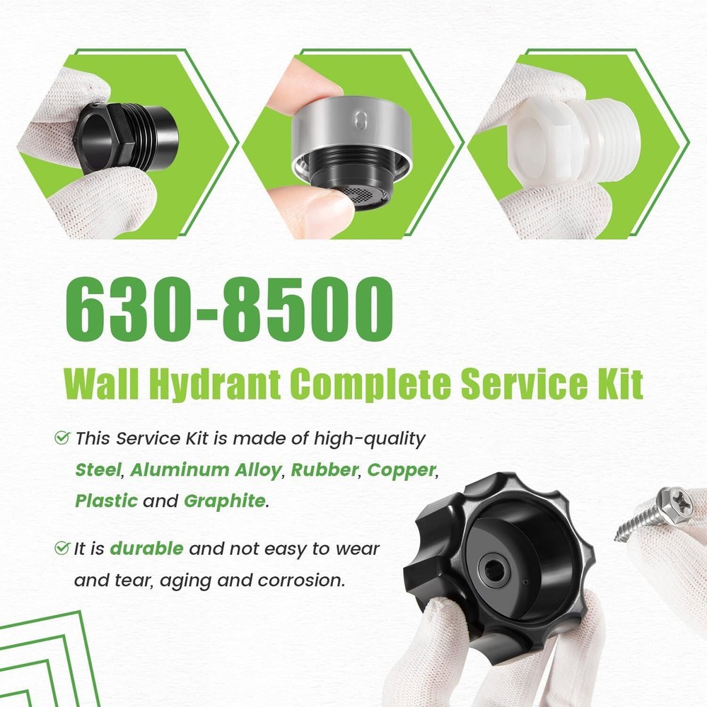 For Prier 630-8500 Mansfield Style Wall Hydrant Complete Service Kit