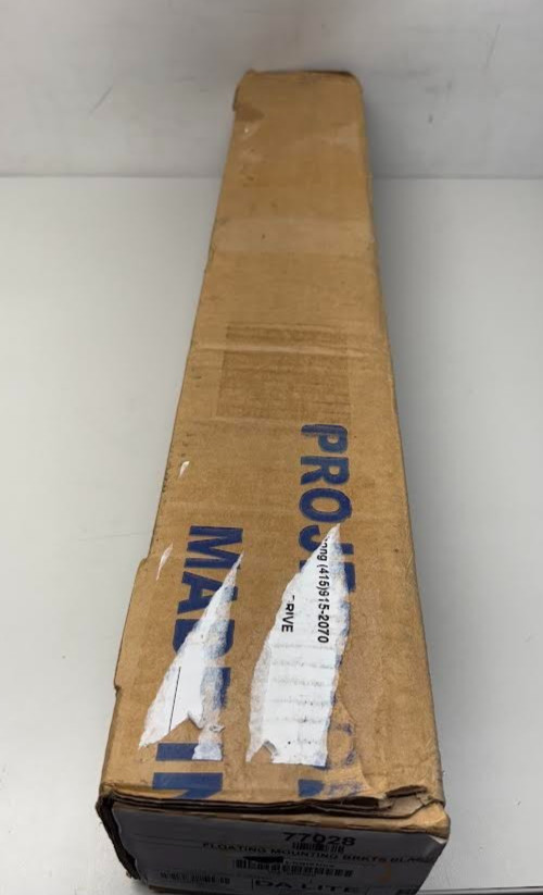 Da-Lite 77028 Black Floating Mounting Bracket (Pair)