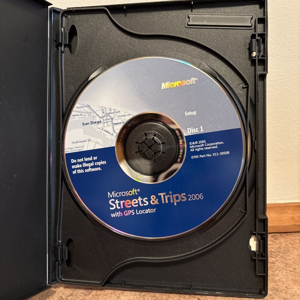 Microsoft Streets & Trips 2006 - 2 Disc Set - No Inserts