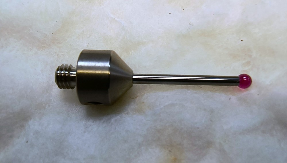 CMM Stylus 3mm Ruby Ball 32mm Length Carbide M5 Thread