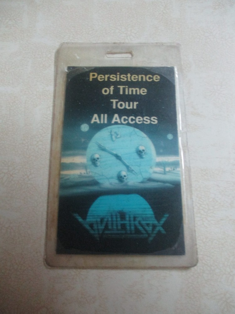 ANTHRAX PERSISTENCE OF TIME TOUR ALL ACCESS laminated pass