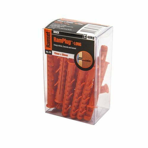 Ramset 10 x 80mm Long Anchor RamPlug - 20 Pack