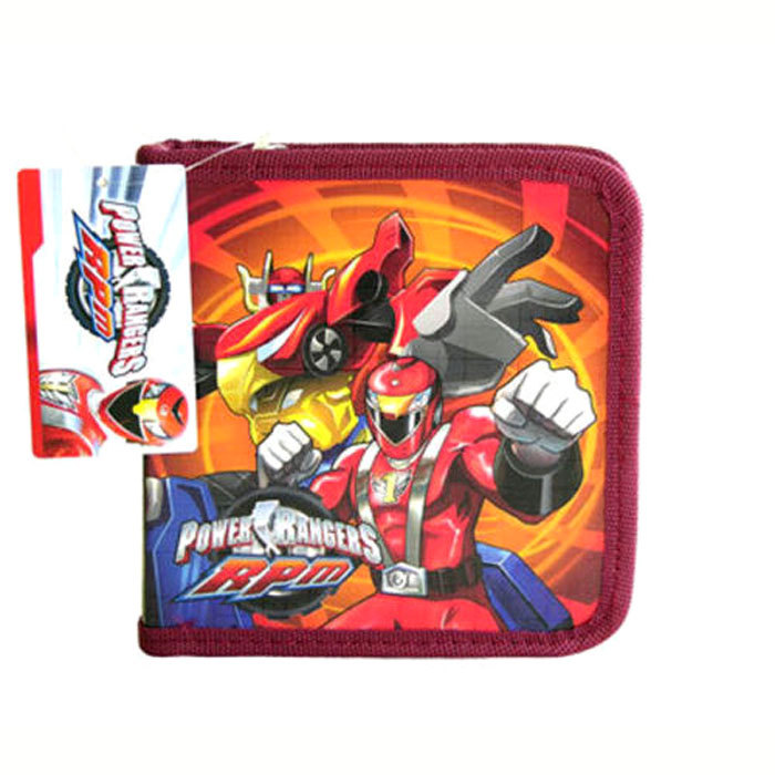 24 CD DVD Organizer Storage Case Power Rangers Red NEW