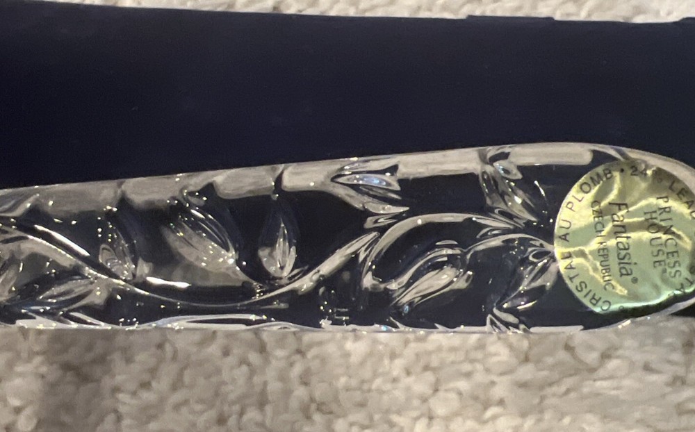 Princess House Stainless Crystal Handle Cake/Pie Server Case Wedding