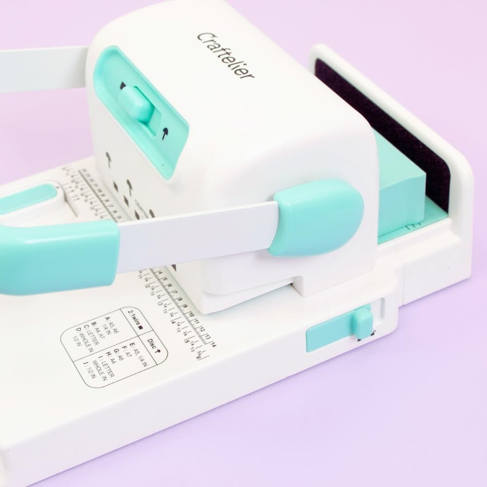 Compact Spiral Binding Machine for Effortless Book Creation – 2:1 Compatibility