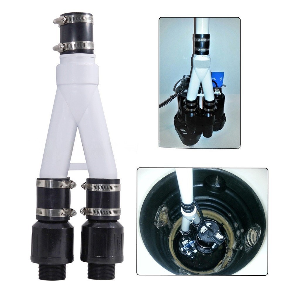 Y-type Check Valve Dual Pump Mounting Kit Suitable for Basement Diving Connector