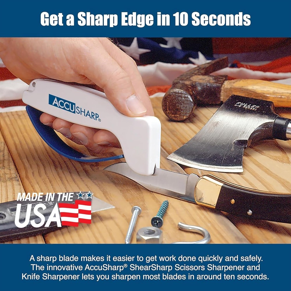 Hand-Held Carbide Blade Sharpener & ShearSharp Scissor Sharpener, Restores...