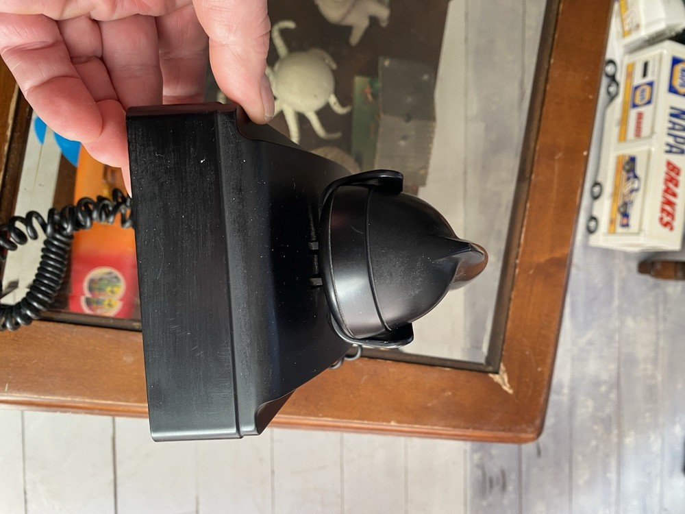 Crosley Wall Phone with Push Button Technology - Black 1950’s Replica