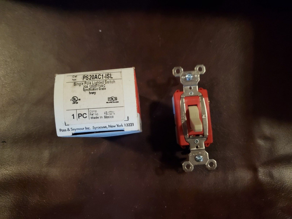 PS20AC1-ISL 20A 120/277VAC BACK & SIDE WIRE LIGHT IVORY