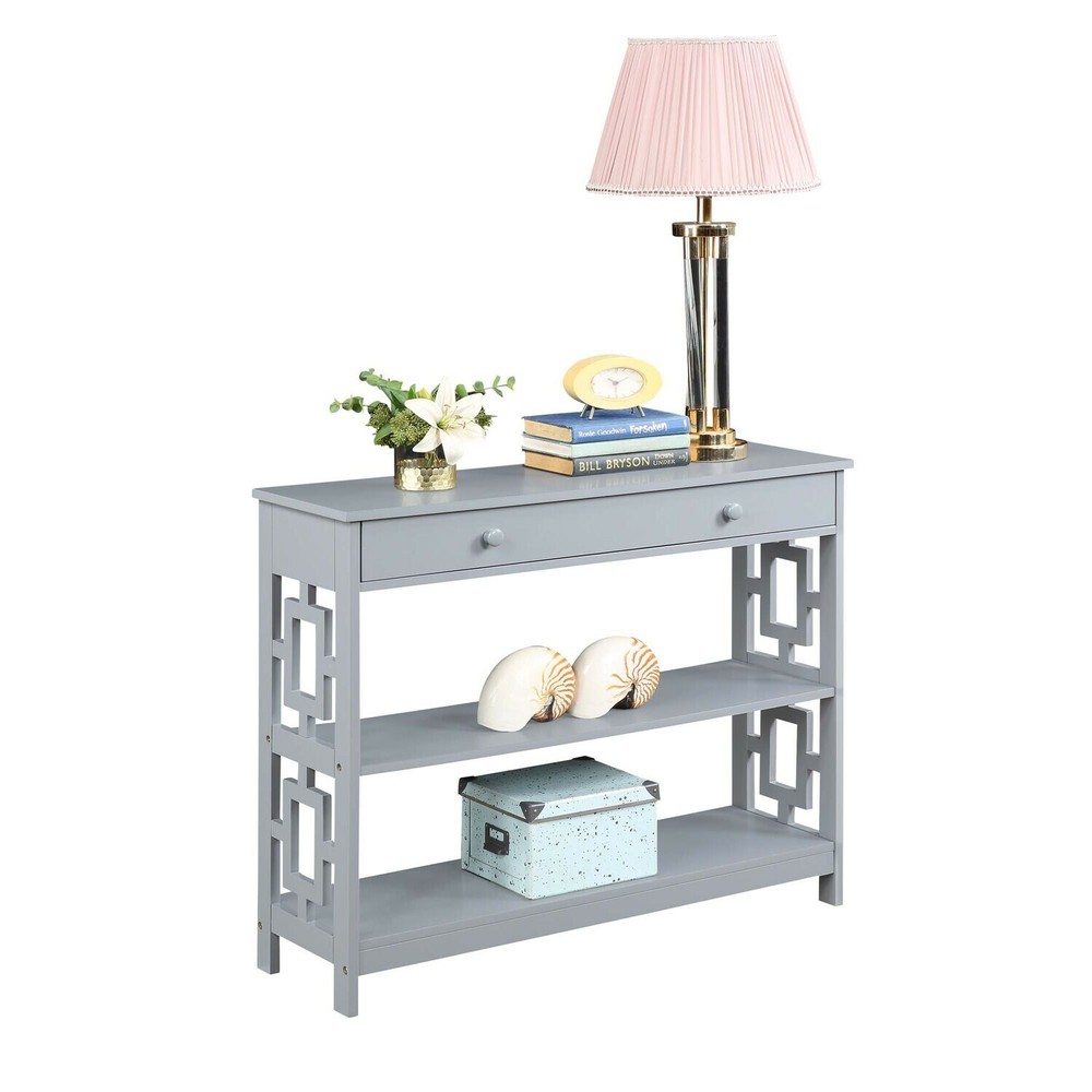 Convenience Concepts Town Square 1 Drawer Console Table
