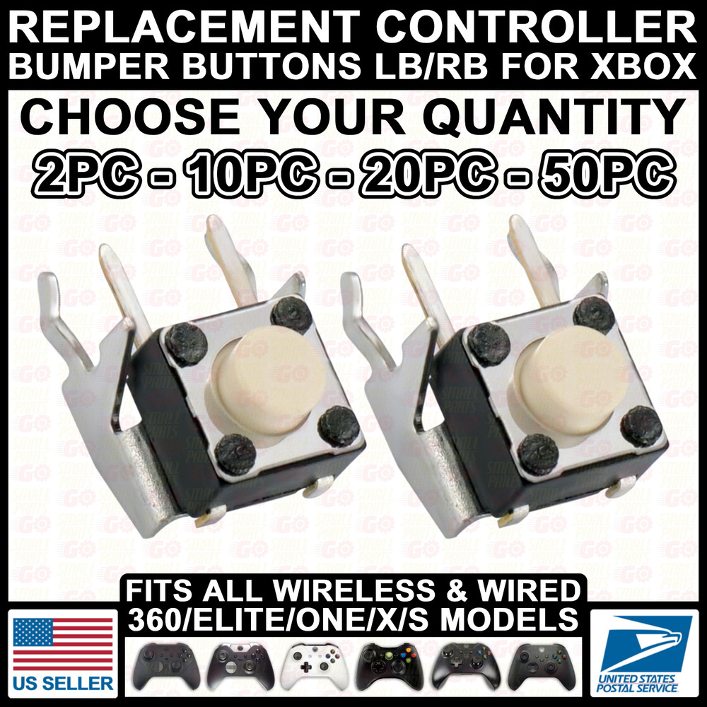 LB RB Bumper Micro Button Switch for Xbox/360/One/Series X/S/Elite Controller