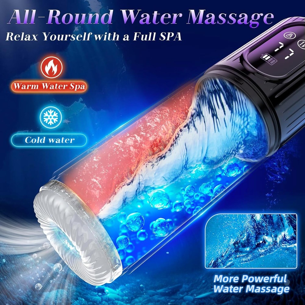 Male Masturbaters Automatic HandsFree Rotating Cup Thrusting Stroker Lubricants