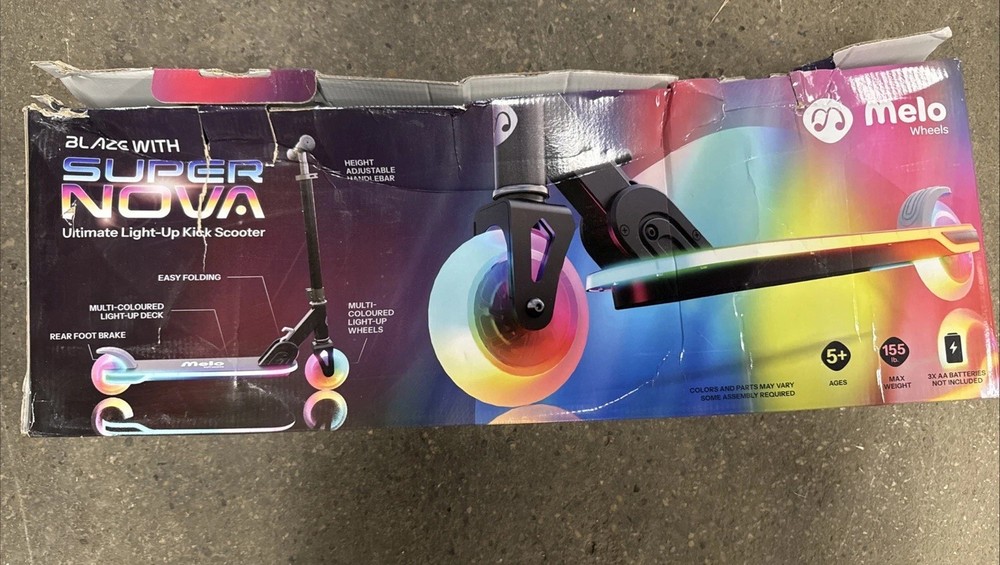 Melo Supernova Kick Scooter - Black