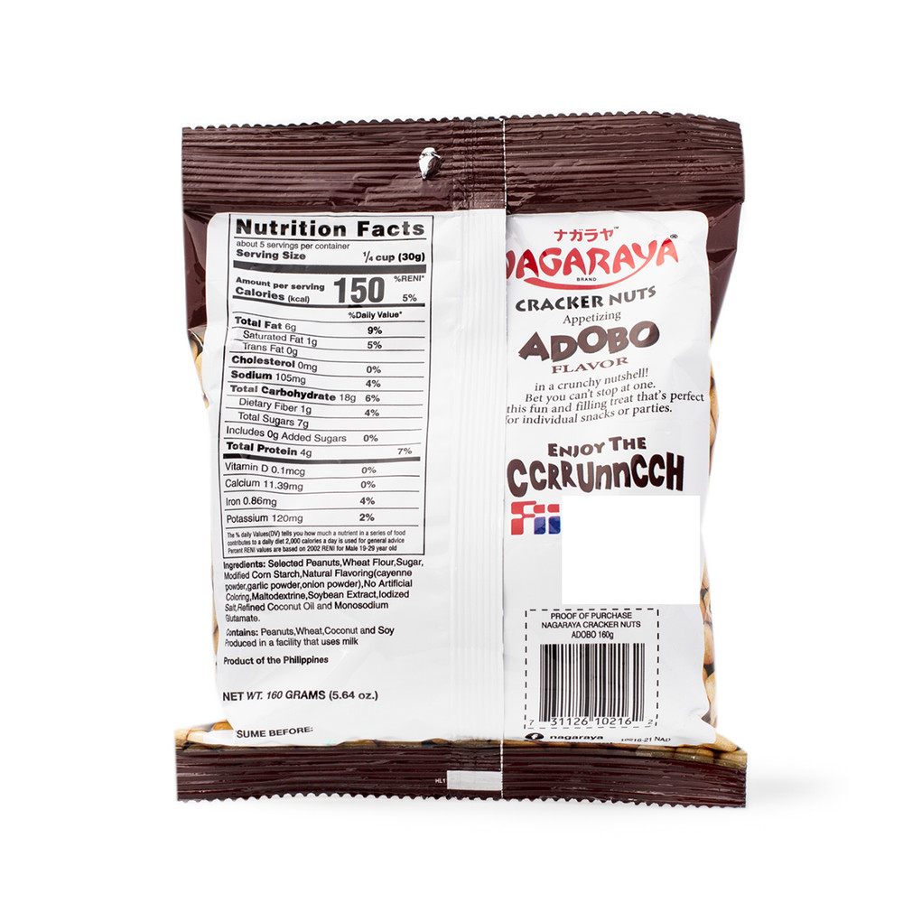 Nagaraya Cracker Nuts Adobo Flavor 160 g