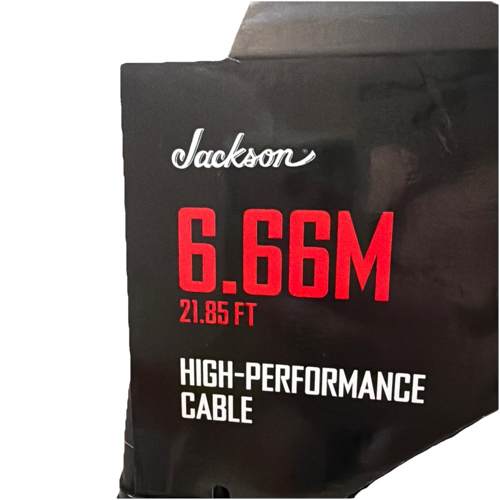 Jackson High Performance Cable - Black 21.85' (6.66 m) Angle End