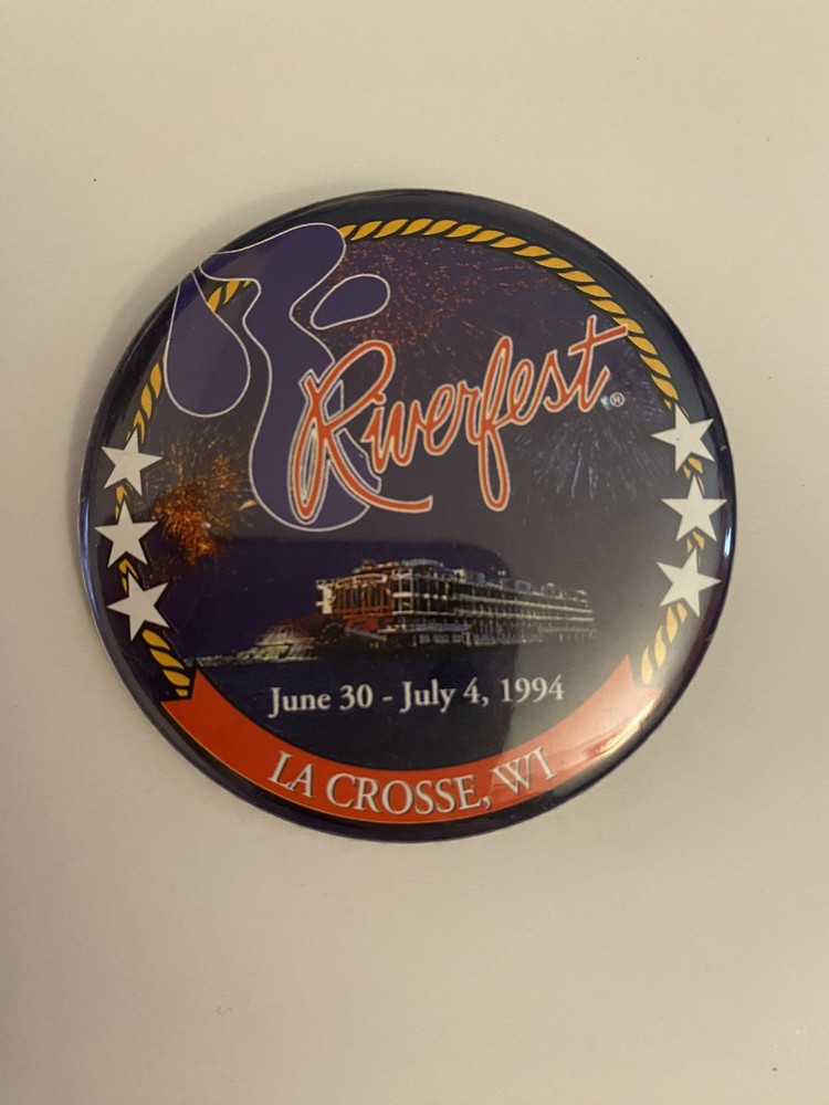 Riverfest La Crosse Wisconsin 1994 Pin Back Button P77