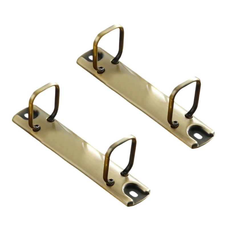 2Pcs Two Hole Metal Binding Rings Square Shape Binding Rings For Documents File