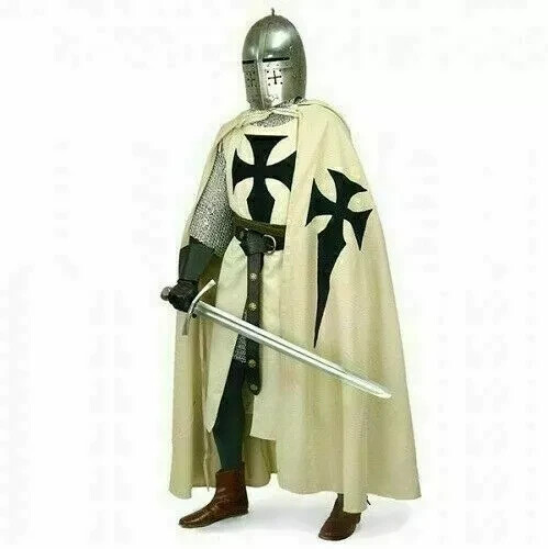 Handmade Surcoat & Cloak Reenactment Templar Tunic SCA LARP Medieval
