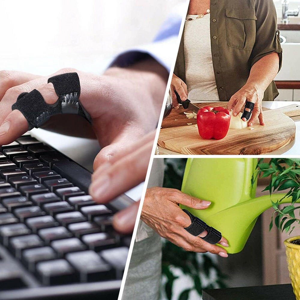 3pcs Trigger Finger Splint Straightener Corrector Support Brace Protector Relief