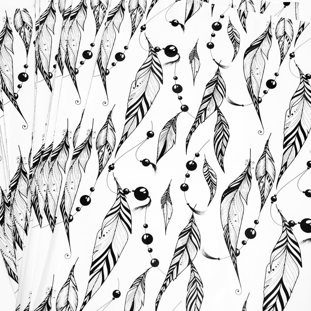 100 polymailers plastic envelopes boho print beads feathers printed mailers