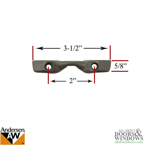 Andersen Window Sash Keeper For Tilt Wash Windows Stone Colored Sash Keeper