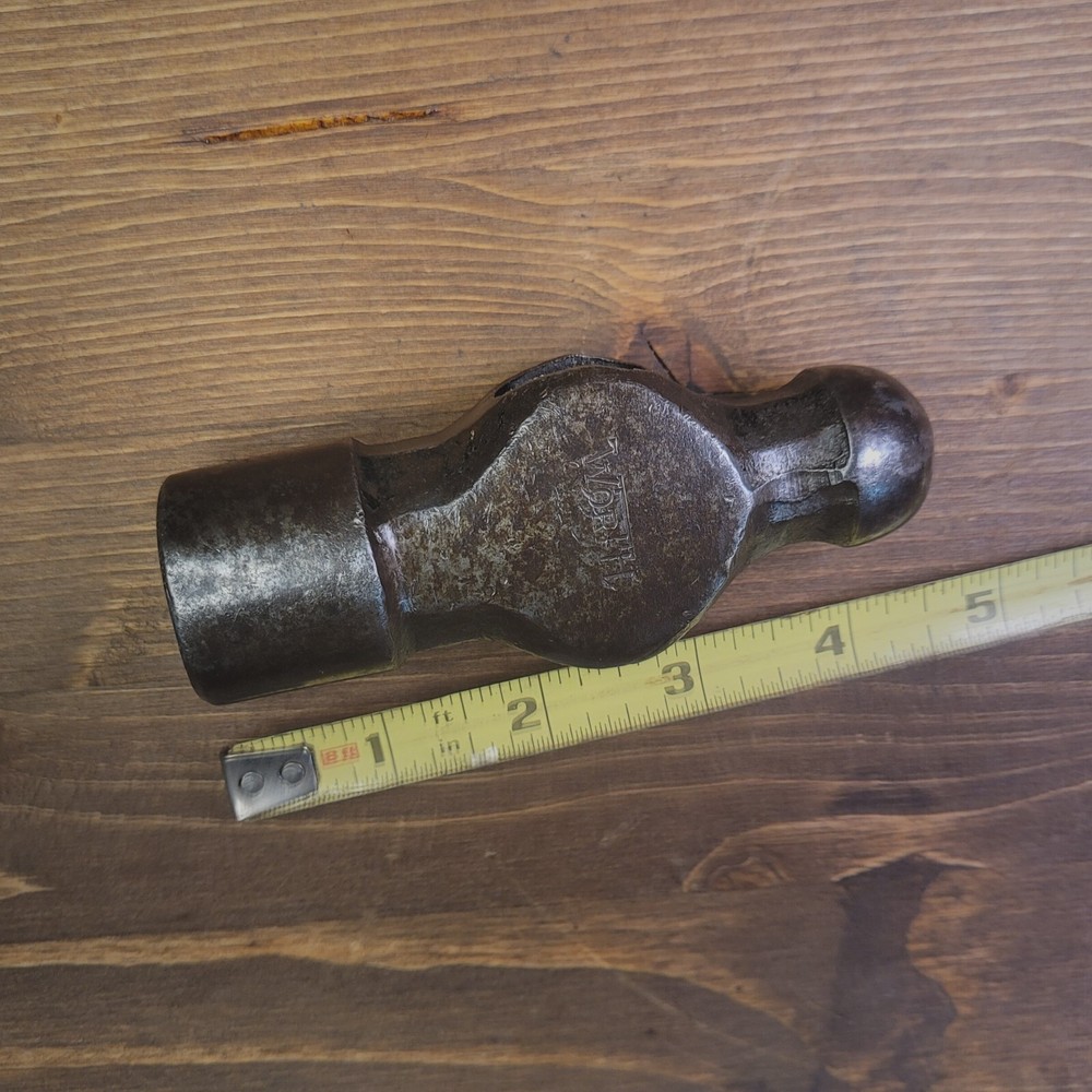 Vintage "Worth" Ball Peen Hammer Head 23 oz.