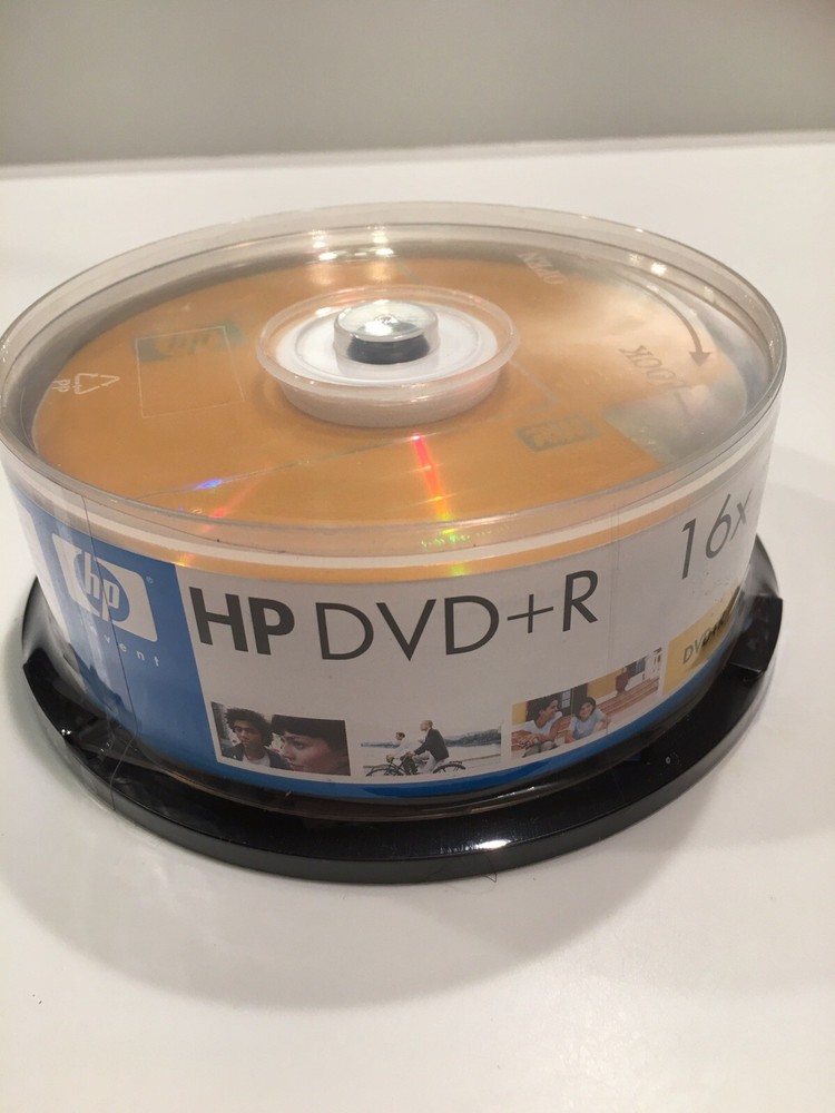 Hewlett Packard 16X 4.7GB DVD+R 25 pack. New.