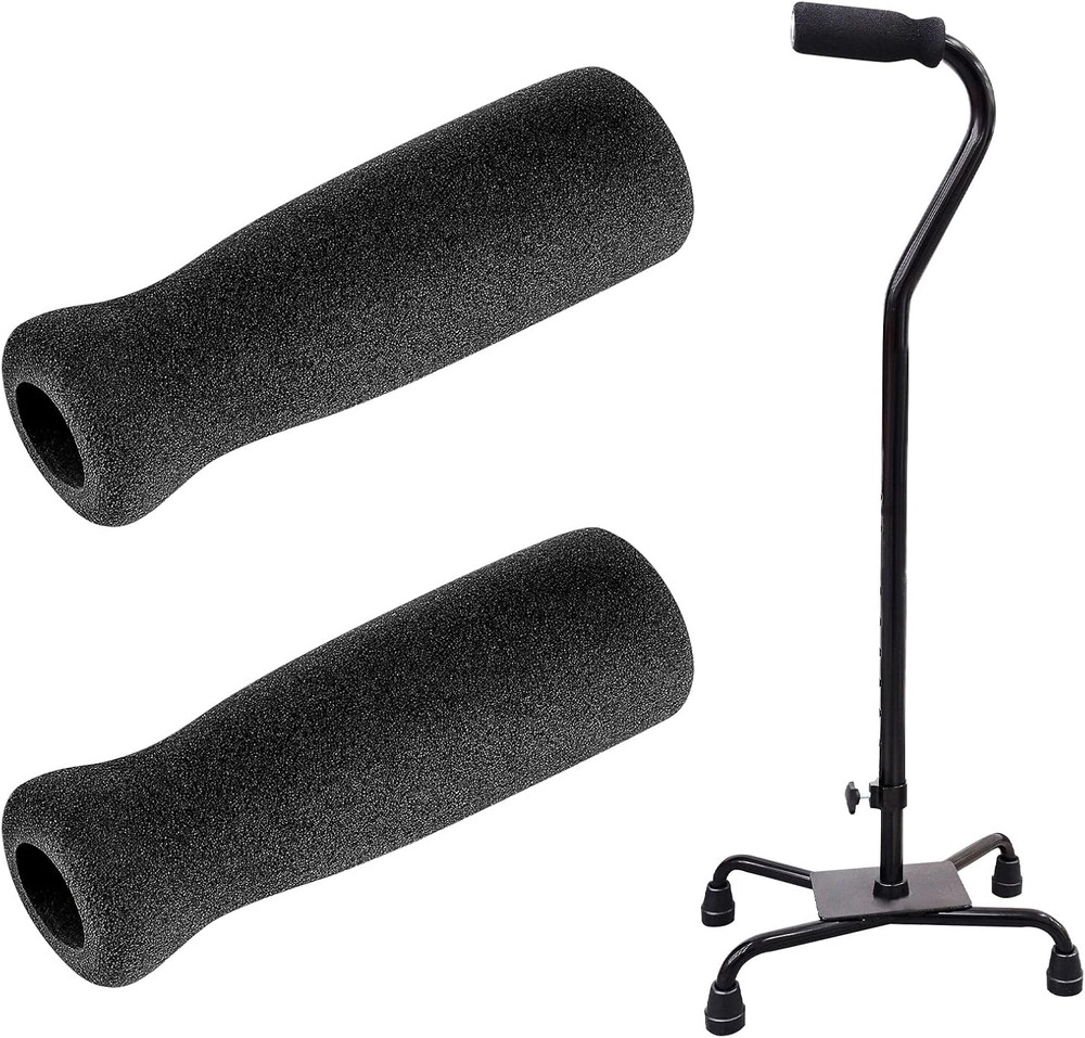 Timtin Foam Cane Handle Grip Replacement Offset Walking Hand Foam Handle for Bic