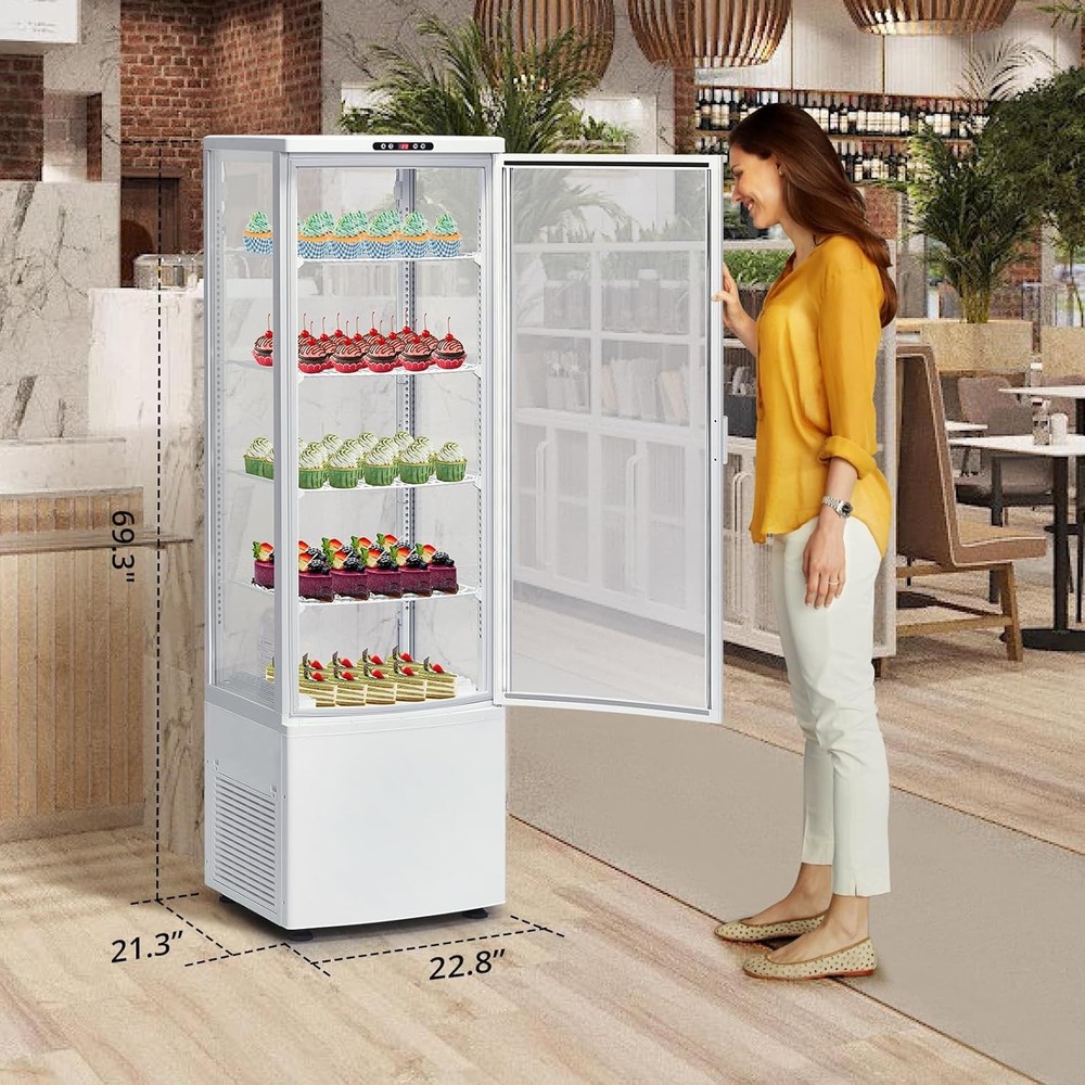 Commercial Display Refrigerator Cake Fridge Merchandiser Display Beverage Cooler