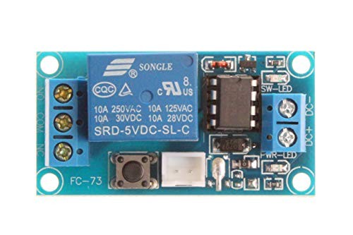 NOYITO 1-Channel Self-Locking Relay Module One Button Start-Stop Bistable 12V