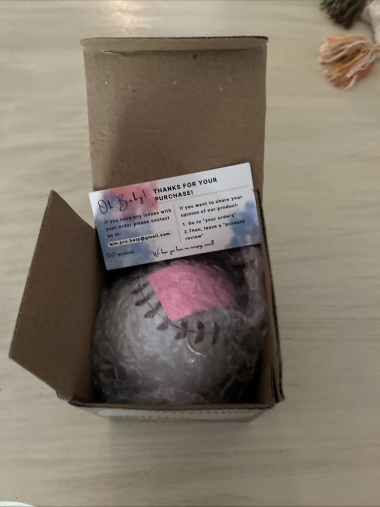 Gender Reveal Baseball - Girl - Exploding Pink Powder