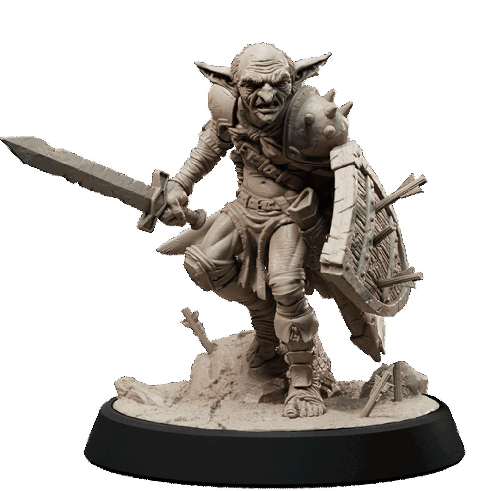 DnD Goblin Warrior Mini 32mm Scale