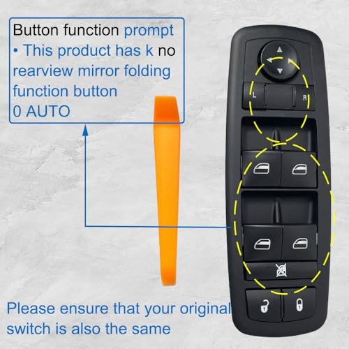Power Window Switch Replacement for Dodge Dart 2013-2016 – Driver Side Master