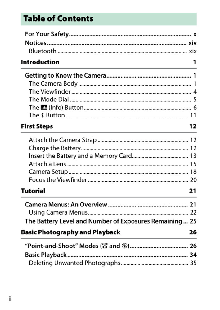 Nikon D3500 — User Reference Manual Guide — 353 Pages — Printed & Bound in USA